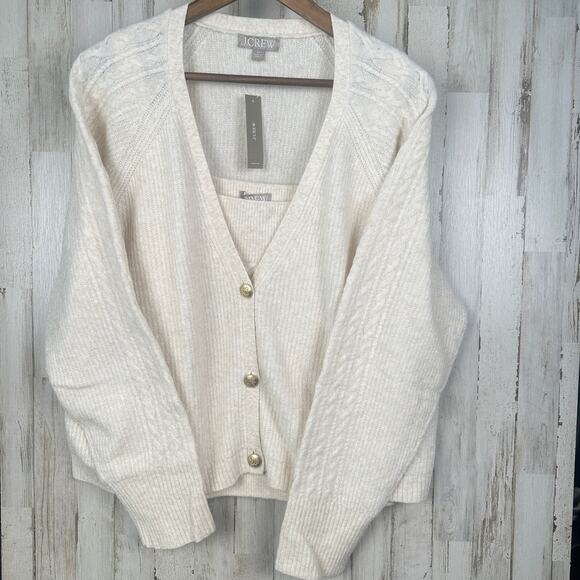 NWT J Crew Sweater Tank Set 2XL Merino Wool Alpaca Quiet Luxury Academia Preppy - Picture 3 of 16